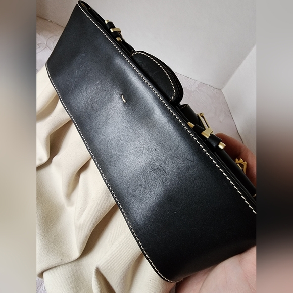 Barry Kieselstein-Cord Vintage Shoulder Bag with Alligator Accent, EUC - Picture 7 of 16